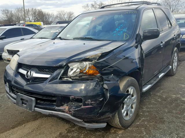 2HNYD18804H554237 - 2004 ACURA MDX TOURIN BLACK photo 2