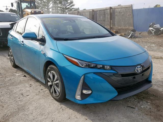 JTDKARFP1J3094582 - 2018 TOYOTA PRIUS PRIM BLUE photo 1