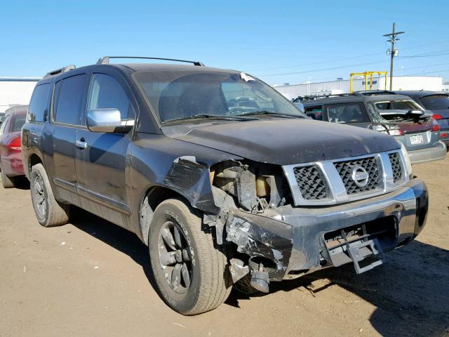 5N1AA08AX4N731764 - 2004 NISSAN ARMADA SE BLACK photo 1