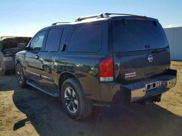 5N1AA08AX4N731764 - 2004 NISSAN ARMADA SE BLACK photo 3