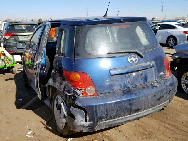 JTKKT624X50083729 - 2005 TOYOTA SCION XA BLUE photo 3