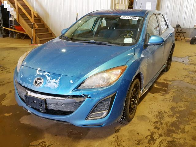 JM1BL1L54B1388697 - 2011 MAZDA 3 S BLUE photo 2