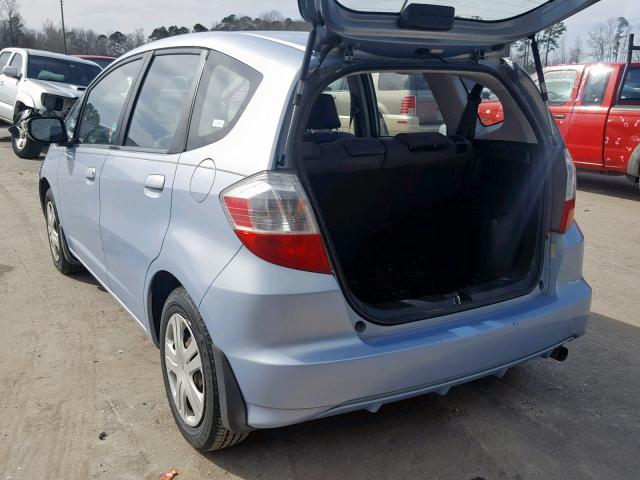 JHMGE87279S039917 - 2009 HONDA FIT BLUE photo 3