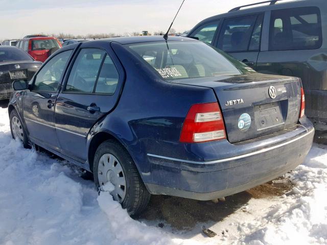 3VWRA69M24M048662 - 2004 VOLKSWAGEN JETTA GL BLUE photo 3