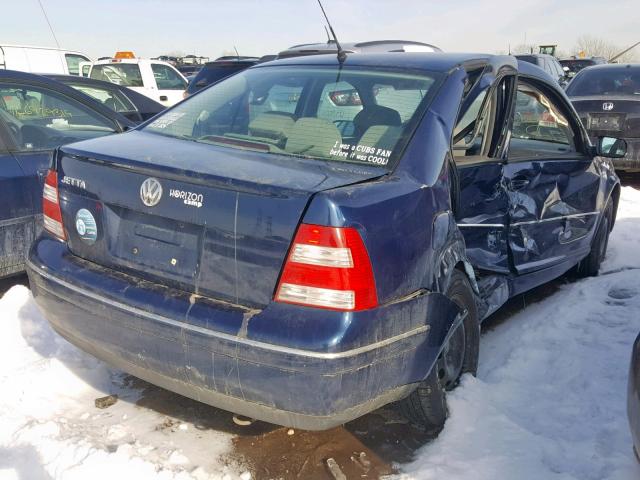 3VWRA69M24M048662 - 2004 VOLKSWAGEN JETTA GL BLUE photo 4