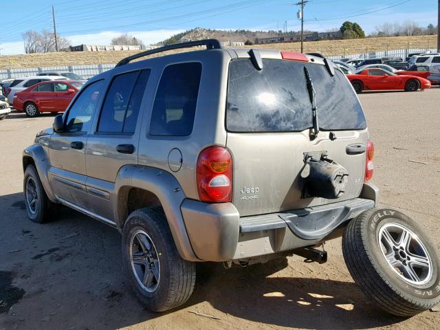 1J4GL38K73W729542 - 2003 JEEP LIBERTY RE GRAY photo 3