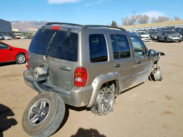 1J4GL38K73W729542 - 2003 JEEP LIBERTY RE GRAY photo 4