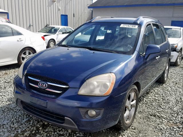 KNAFG526077104149 - 2007 KIA RONDO LX BLUE photo 2