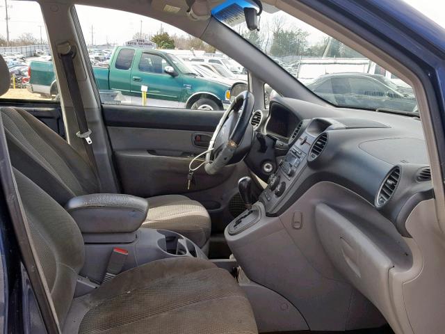 KNAFG526077104149 - 2007 KIA RONDO LX BLUE photo 5