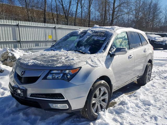 2HNYD2H61DH504709 - 2013 ACURA MDX ADVANC SILVER photo 2