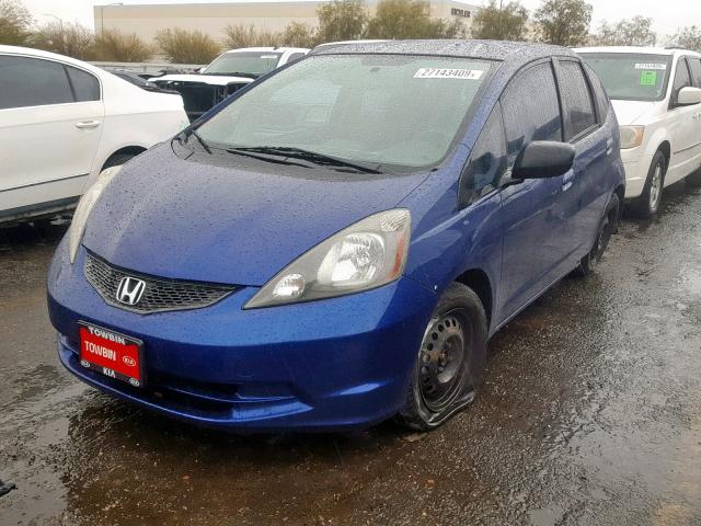 JHMGE8H25AS024898 - 2010 HONDA FIT BLUE photo 2