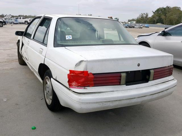 1G1LD5545SY245643 - 1995 CHEVROLET CORSICA WHITE photo 3