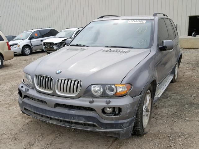 5UXFA935X4LE81870 - 2004 BMW X5 4.8IS GRAY photo 2