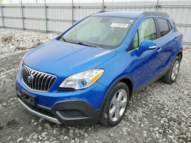 KL4CJESB3FB131307 - 2015 BUICK ENCORE BLUE photo 2