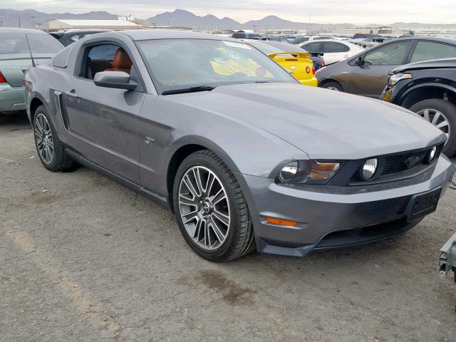 1ZVBP8CH4A5102388 - 2010 FORD MUSTANG GT GRAY photo 1