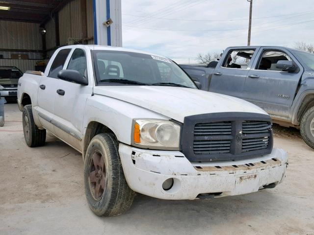 1D7HW58JX6S558937 - 2006 DODGE DAKOTA QUA WHITE photo 1