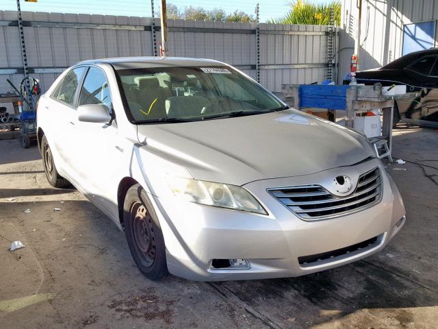 4T1BB46K28U034556 - 2008 TOYOTA CAMRY HYBR SILVER photo 1