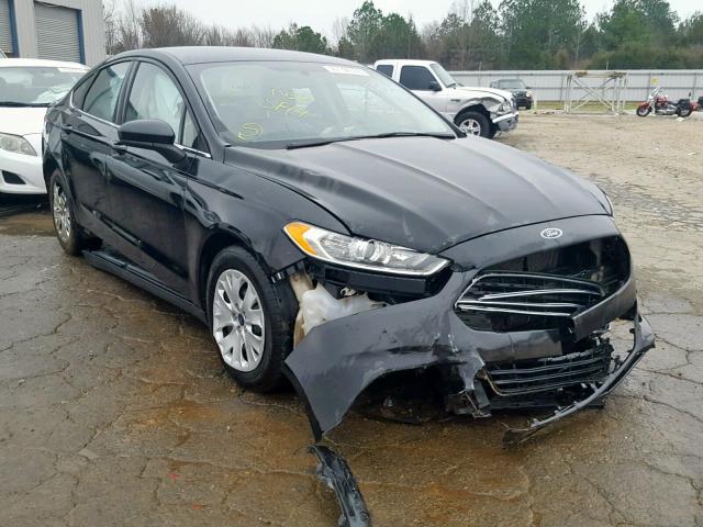 3FA6P0G70ER386375 - 2014 FORD FUSION S BLACK photo 1