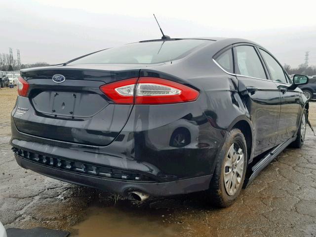 3FA6P0G70ER386375 - 2014 FORD FUSION S BLACK photo 4