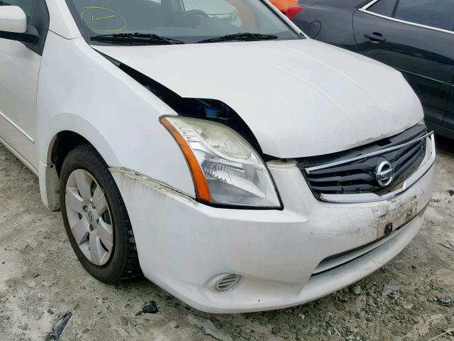 3N1AB6APXAL618737 - 2010 NISSAN SENTRA 2.0 WHITE photo 9