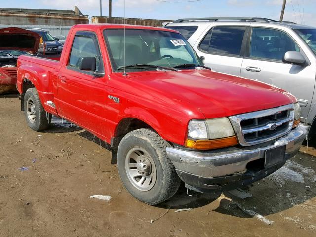 1FTYR10C0WPB66740 - 1998 FORD RANGER RED photo 1