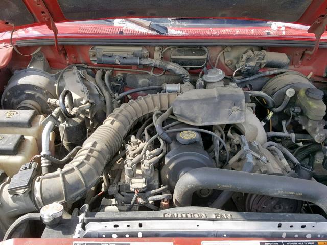 1FTYR10C0WPB66740 - 1998 FORD RANGER RED photo 7