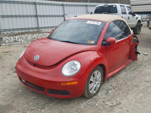 3VWPF31Y28M415264 - 2008 VOLKSWAGEN NEW BEETLE Qırmızı foto 2