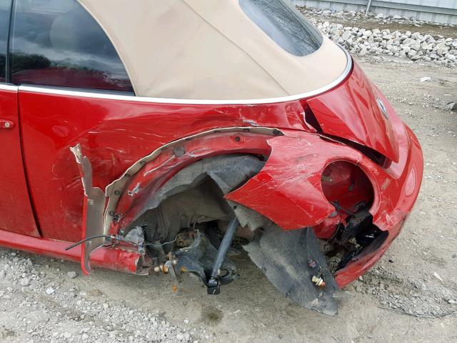 3VWPF31Y28M415264 - 2008 VOLKSWAGEN NEW BEETLE Qırmızı foto 9