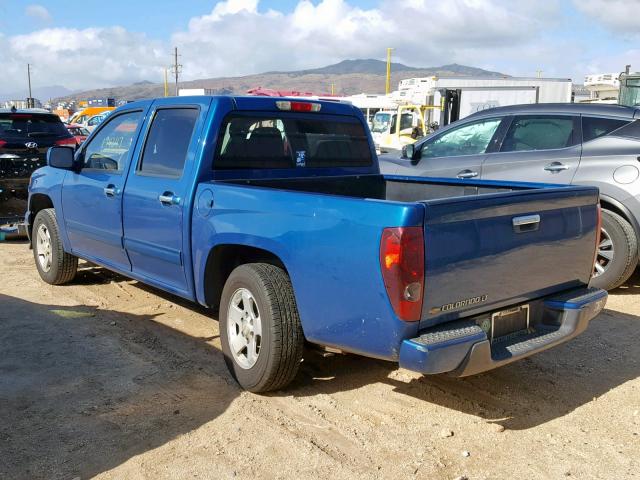 1GCDSCF94C8100322 - 2012 CHEVROLET COLORADO L BLUE photo 3