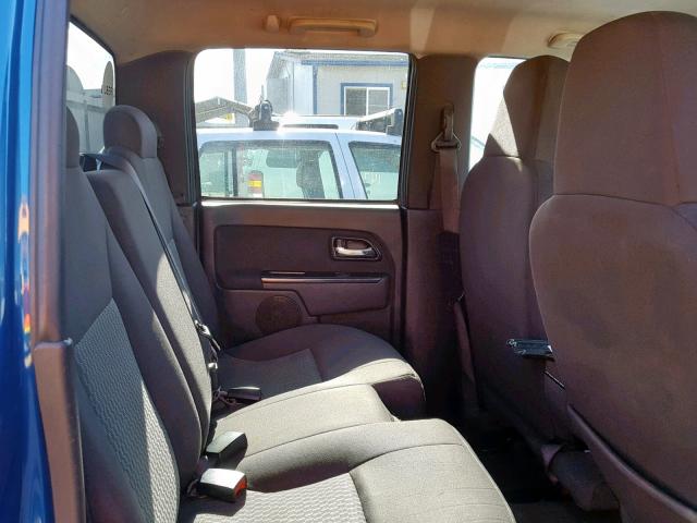 1GCDSCF94C8100322 - 2012 CHEVROLET COLORADO L BLUE photo 6