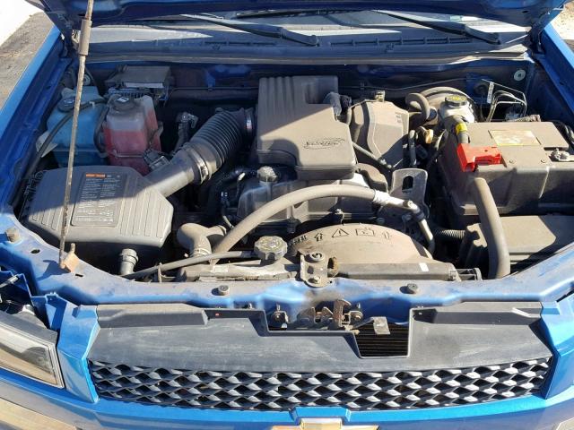 1GCDSCF94C8100322 - 2012 CHEVROLET COLORADO L BLUE photo 7