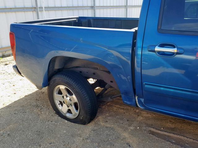 1GCDSCF94C8100322 - 2012 CHEVROLET COLORADO L BLUE photo 9