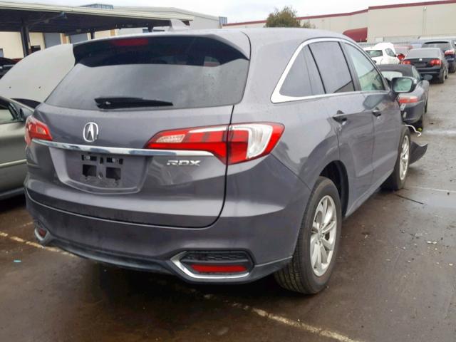 5J8TB3H38HL011153 - 2017 ACURA RDX GRAY photo 4