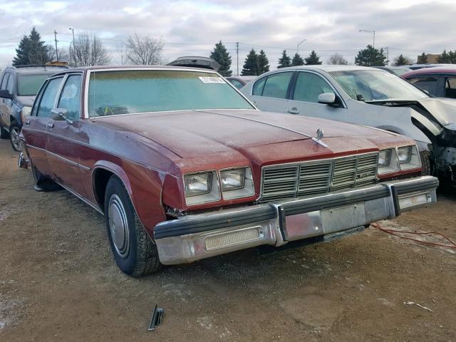 1G4AP69Y2DH524393 - 1983 BUICK LESABRE LI BURGUNDY photo 1