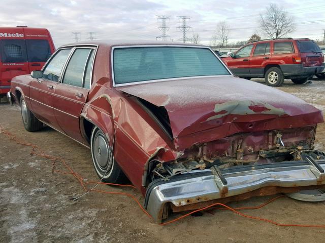 1G4AP69Y2DH524393 - 1983 BUICK LESABRE LI BURGUNDY photo 3