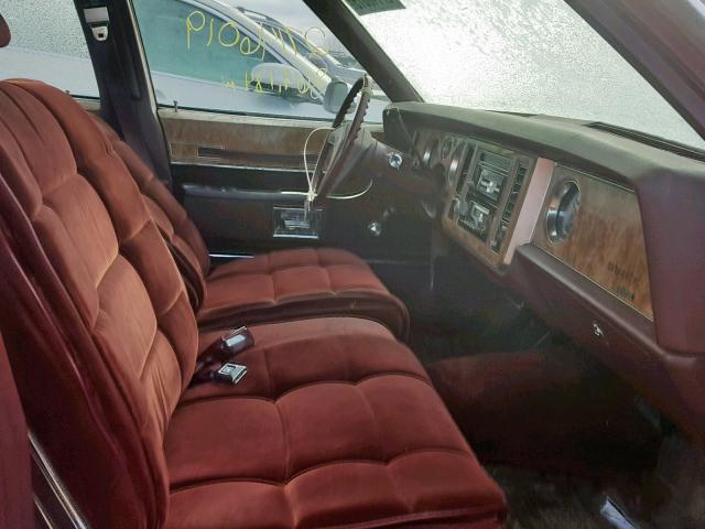 1G4AP69Y2DH524393 - 1983 BUICK LESABRE LI BURGUNDY photo 5