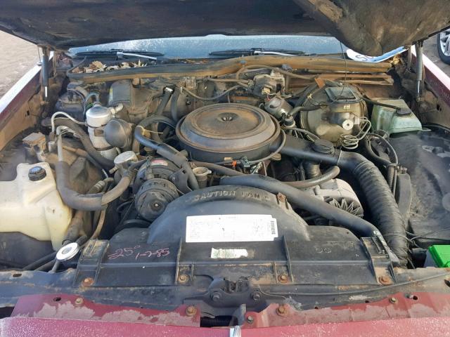 1G4AP69Y2DH524393 - 1983 BUICK LESABRE LI BURGUNDY photo 7