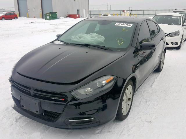 1C3CDFBB6ED673592 - 2014 DODGE DART SXT BLACK photo 2