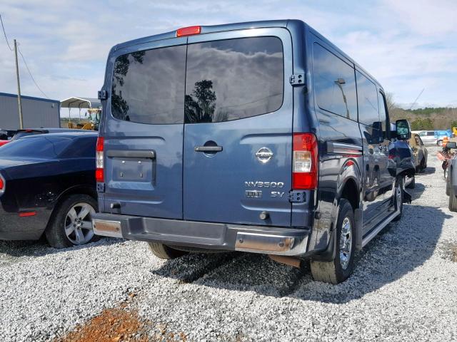 5BZBF0AA3EN162200 - 2014 NISSAN NV 3500 BLUE photo 4