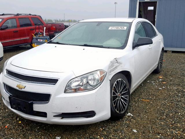 1G1ZA5E08CF239123 - 2012 CHEVROLET MALIBU LS WHITE photo 2