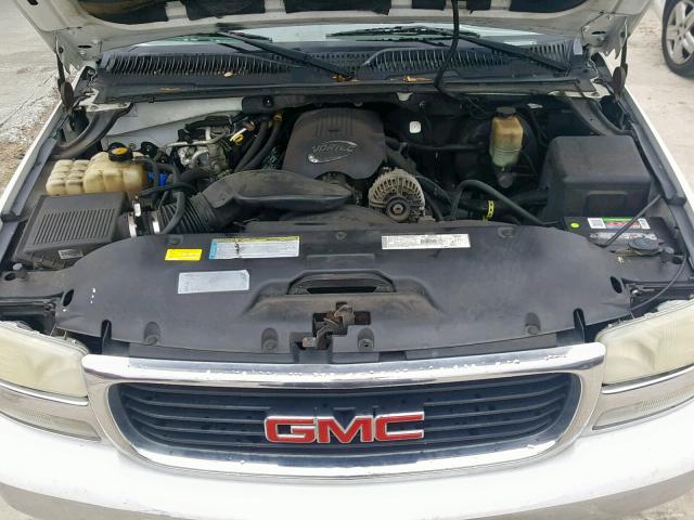 3GKEC16T41G102391 - 2001 GMC YUKON XL C WHITE photo 7