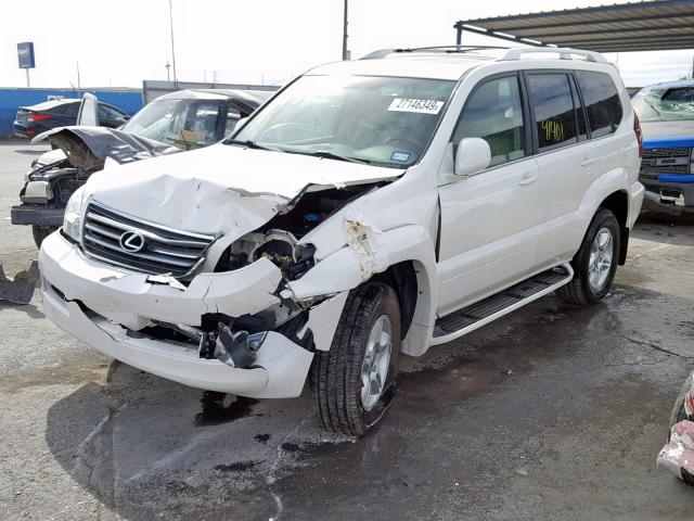 JTJBT20X570134986 - 2007 LEXUS GX 470 WHITE photo 2