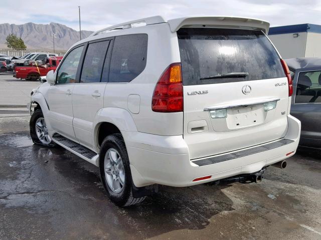 JTJBT20X570134986 - 2007 LEXUS GX 470 WHITE photo 3