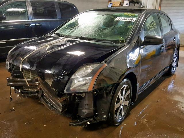 3N1AB6AP4CL721686 - 2012 NISSAN SENTRA 2.0 BLACK photo 2