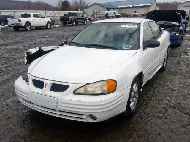 1G2NF52F92C252905 - 2002 PONTIAC GRAND AM S WHITE photo 2