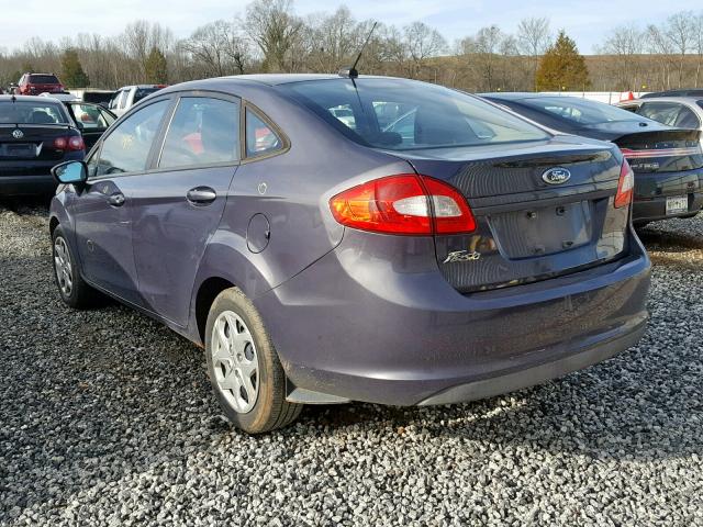 3FADP4AJ6CM186310 - 2012 FORD FIESTA S GRAY photo 3