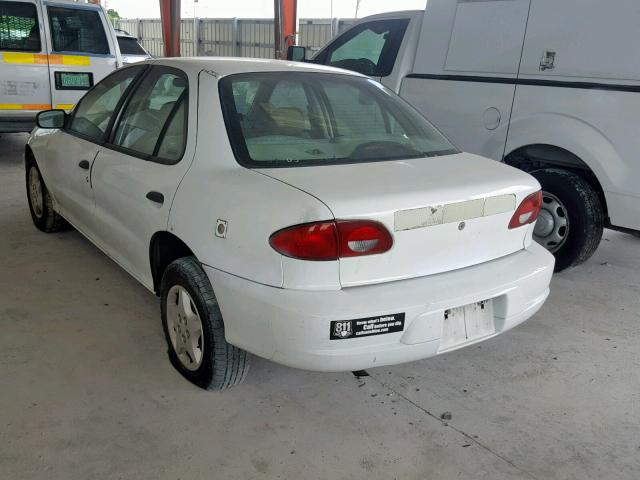 1G1JC524717334729 - 2001 CHEVROLET CAVALIER B WHITE photo 3