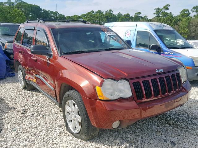 1J8GS48K98C173086 - 2008 JEEP GRAND CHER MAROON photo 1