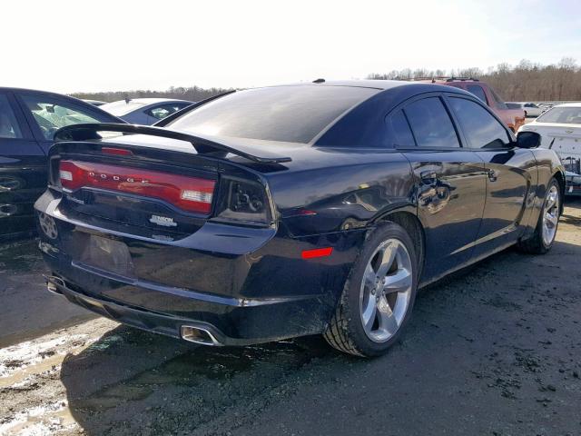 2C3CDXHG7CH142989 - 2012 DODGE CHARGER SX BLACK photo 4