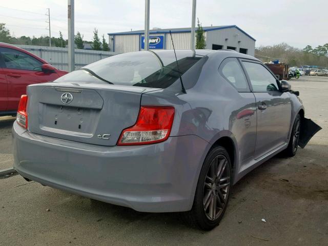 JTKJF5C74B3015734 - 2011 TOYOTA SCION TC ნაცრისფერი ფოტო 4